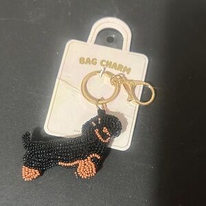 Anthropologie dachshund beaded charm